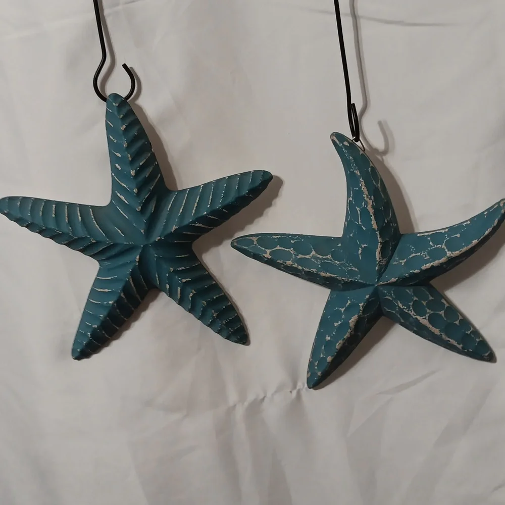 Teal Starfish Wall Decor